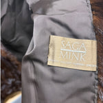 Vintage Saga Mink Dark Hazel Brown Coat