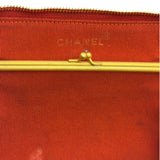 Chanel Vintage Red Quilted Tweed Shoulder Bag 1994