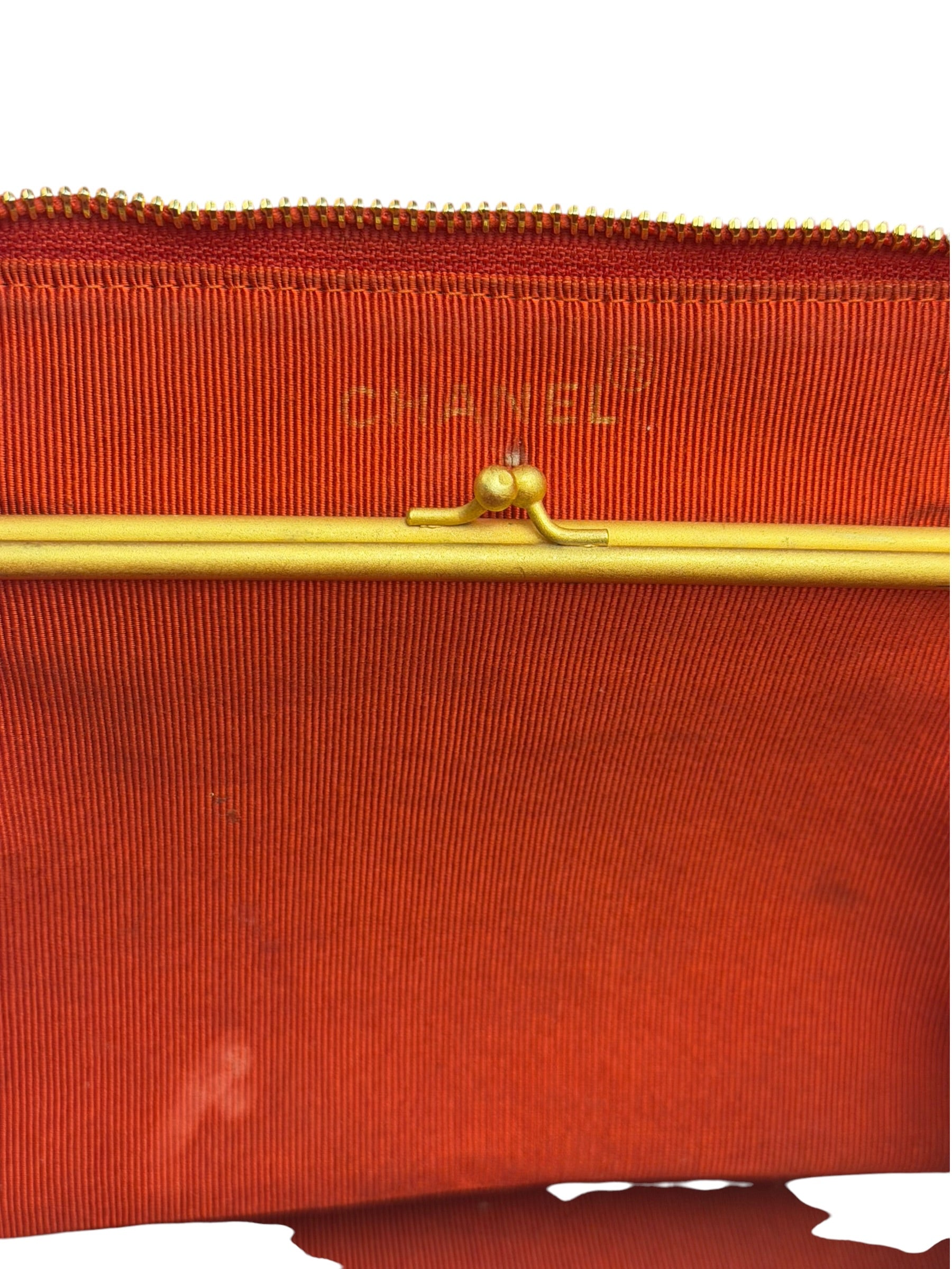 Chanel Vintage Red Quilted Tweed Shoulder Bag 1994