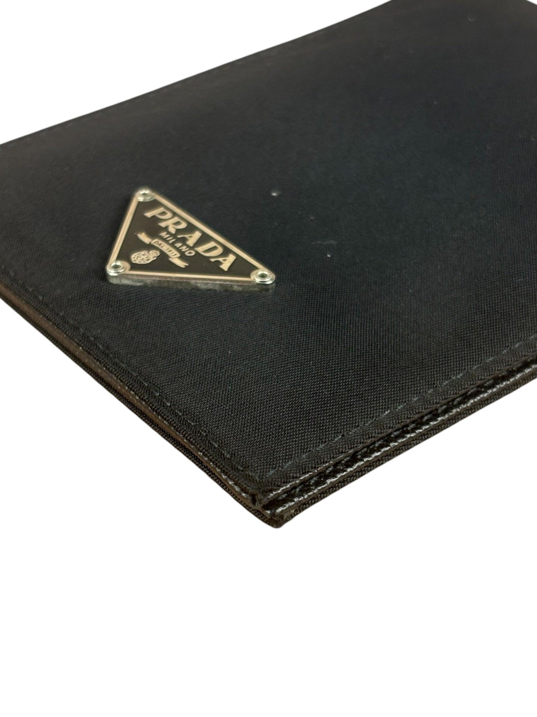 Prada Black Tessuto Nylon Card Holder/Wallet