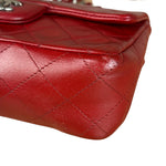 Chanel Red Quilted Leather Classic Mini Flap Bag 2012