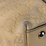 Gucci Yellow Leather GG Abbey Shoulder Bag