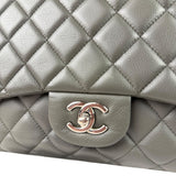 Chanel Grey Hue Caviar Quilted Jumbo Flap Bag 2010