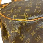 Louis Vuitton Leather Batignolles Horizontal Canvas Monogram Tote Bag
