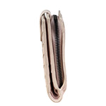 Bottega Veneta Intreccio Leather Wallet Light Pink
