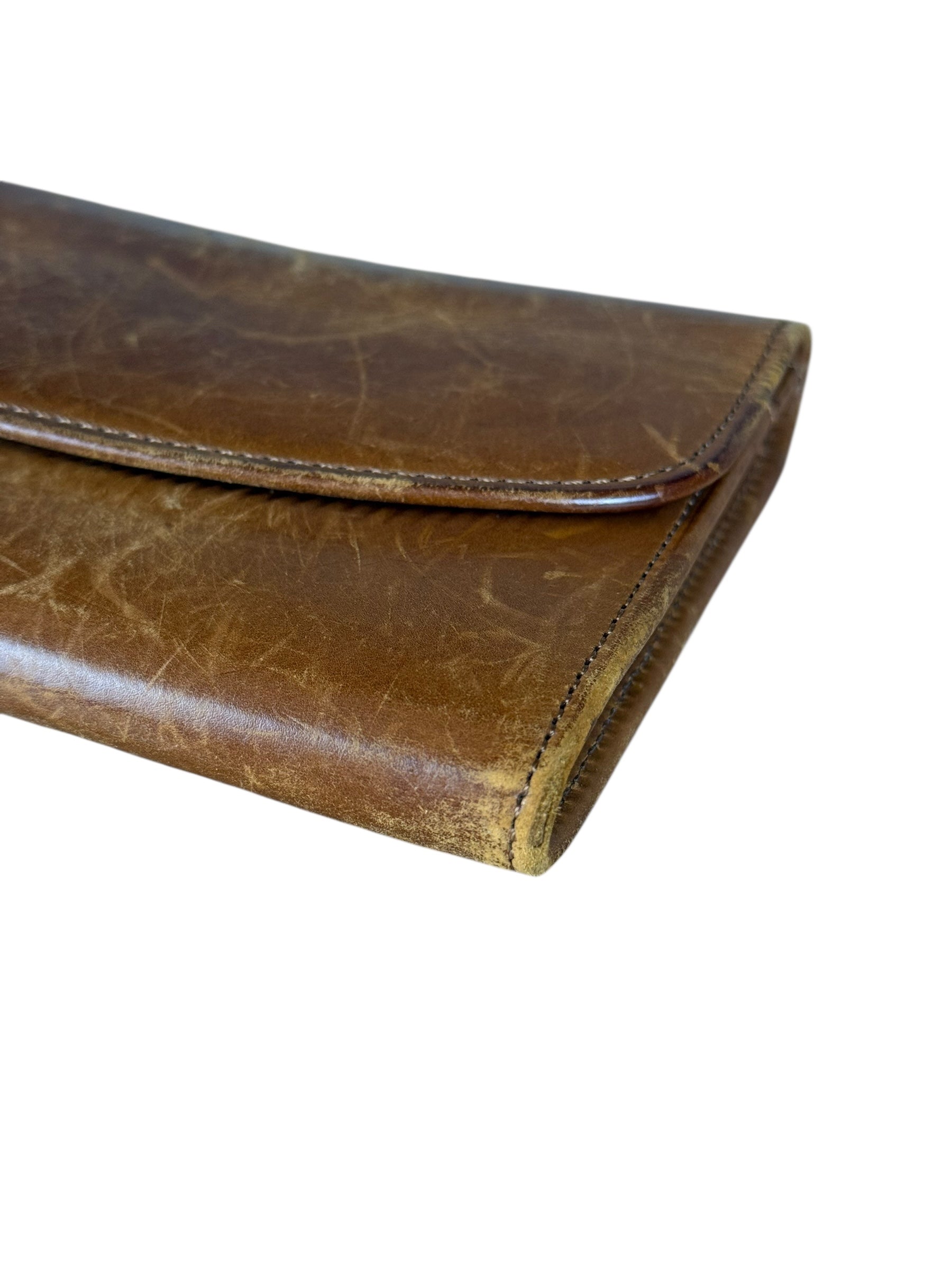 Coach Vintage Brown Leather Long Wallet