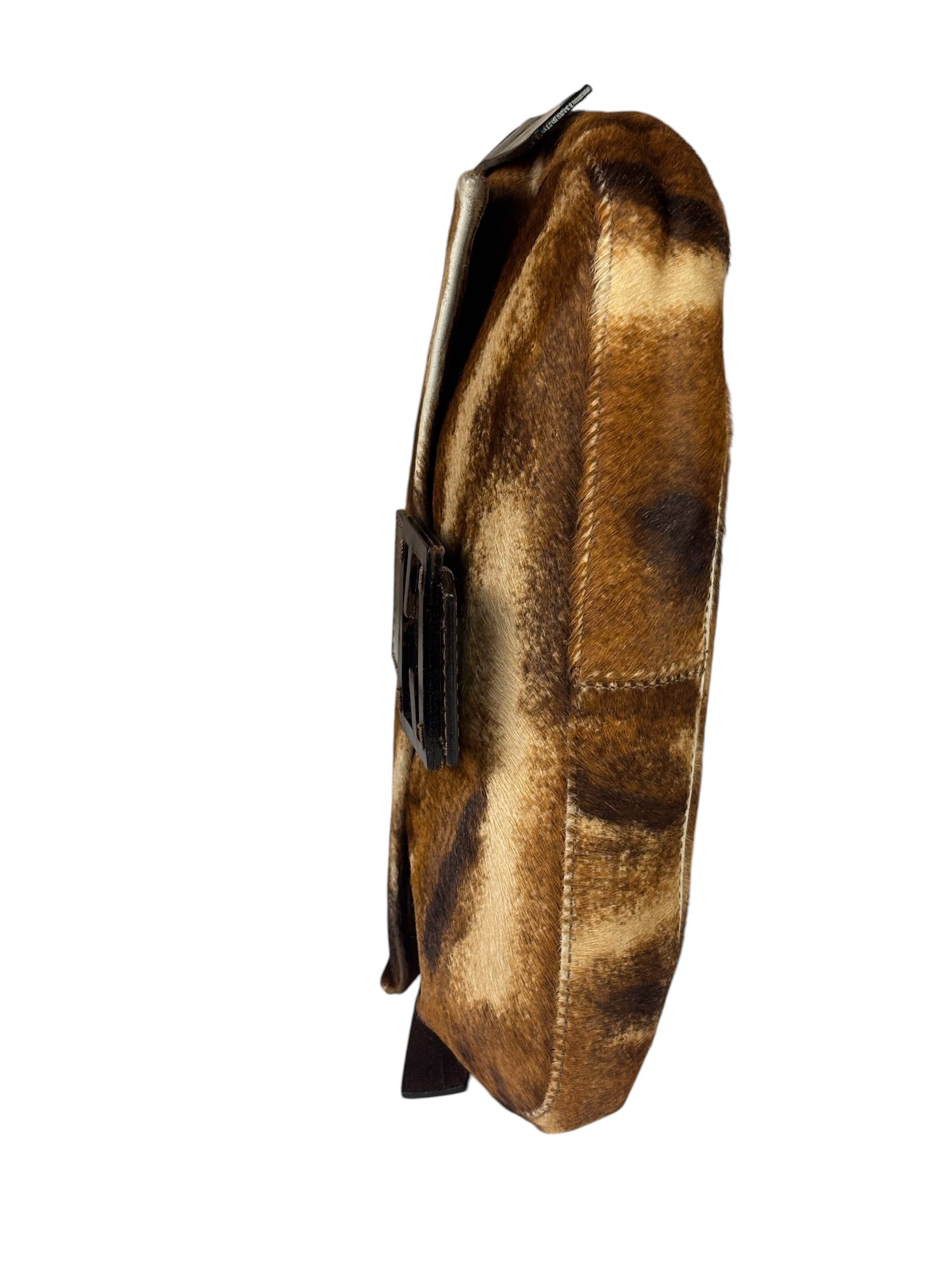 Fendi Pony Hair/Leather Trim Baguette