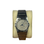 Omega Constellation White Dial Blue Hands