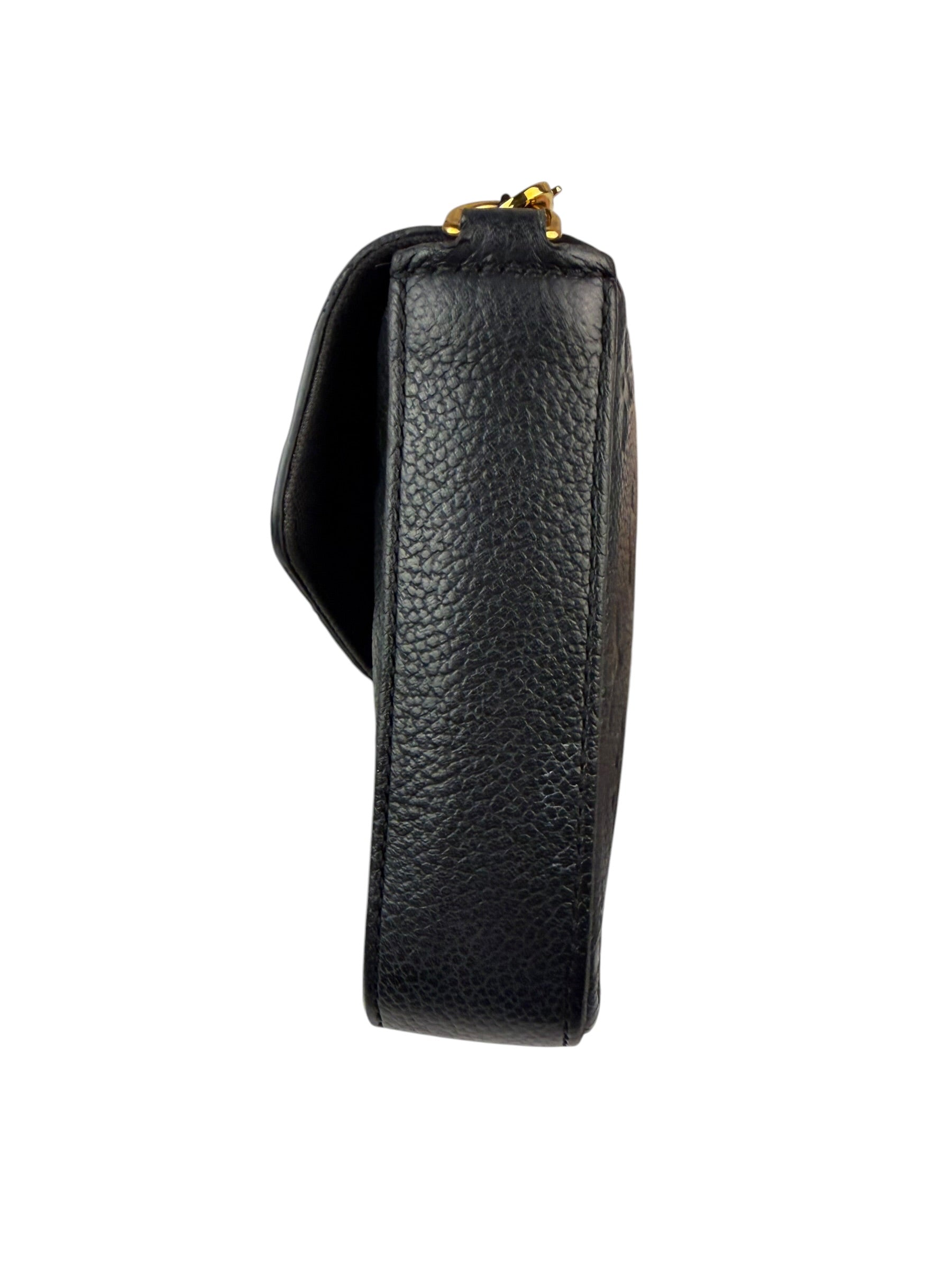Louis Vuitton Black Leather Monogram Felicie Pochette