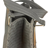 Christian Dior Vintage Black Logo Print Canvas Tote