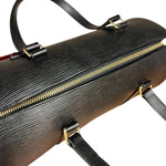 Louis Vuitton Noir Epi Soufflot Handbag