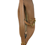 Hermes Vintage Tan Brown Leather Shoulder Bag