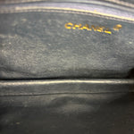 Chanel Black Diamond Stitch Flap CC Bag 1988