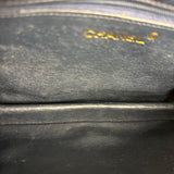 Chanel Black Diamond Stitch Flap CC Bag 1988