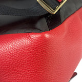 Coach Red Pebbled Mini Charlie Backpack