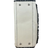 Chanel White Leather Mini Flap Shoulder Bag 1992