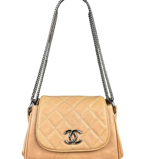 Chanel Beige Bijoux Accordion Flap Bag 2008