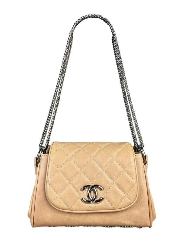 Chanel Beige Bijoux Accordion Flap Bag 2008