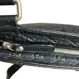 Gucci GG Black Leather Crossbody Bag