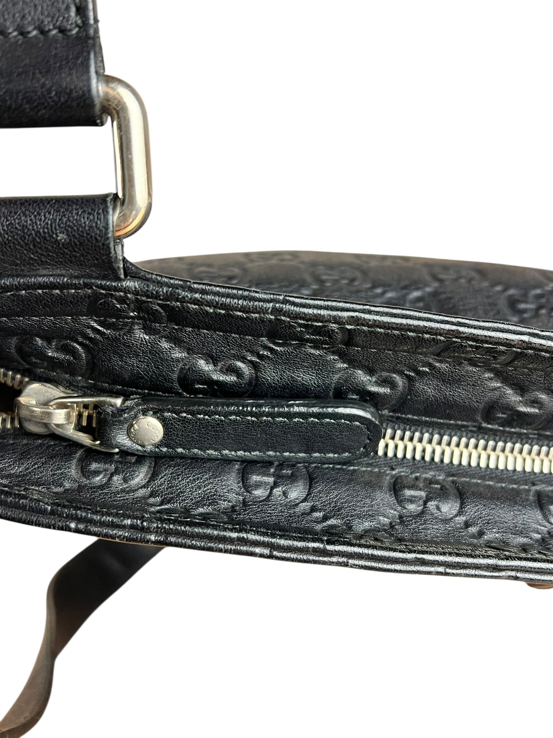 Gucci GG Black Leather Crossbody Bag