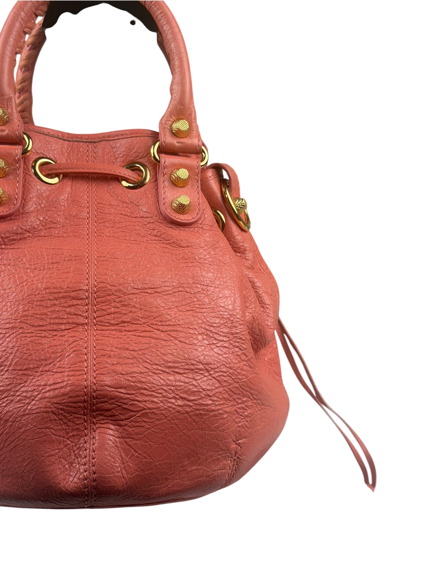 Balenciaga Pink Leather Agneau Small 21 Two-Way Bag
