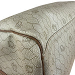Christian Dior Vintage Beige Honeycomb Boston Bag