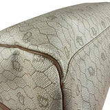 Christian Dior Vintage Beige Honeycomb Boston Bag