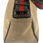 Gucci Vintage Beige Canvas Mini Pochette Handbag