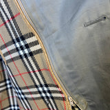 Burberry Vintage Grey Check Lined Coat