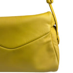 Prada Yellow Leather Padded Nappa Signaux Shoulder Bag