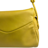 Prada Yellow Leather Padded Nappa Signaux Shoulder Bag