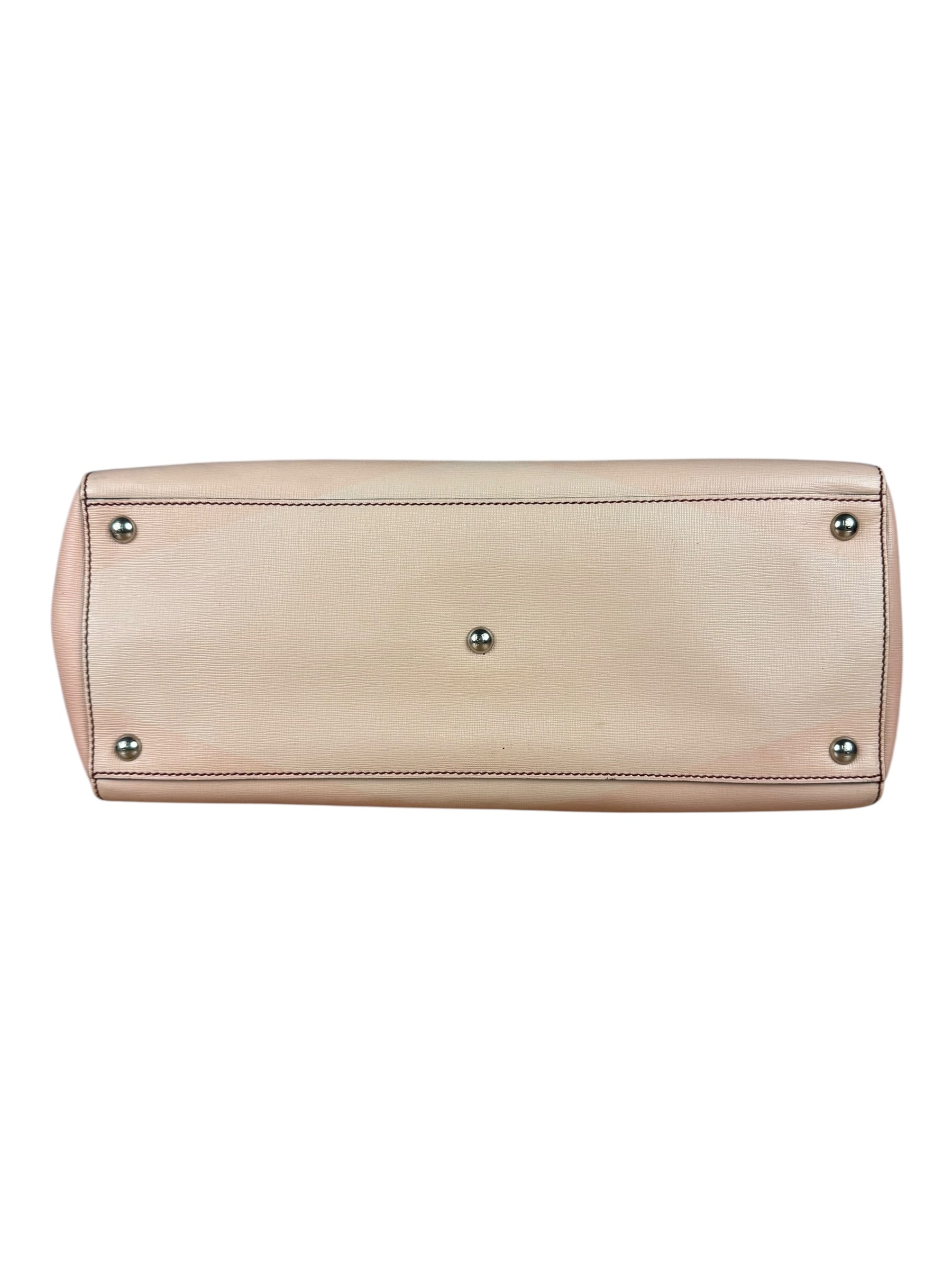 Fendi 2Jours Red Geometric Medium Tote