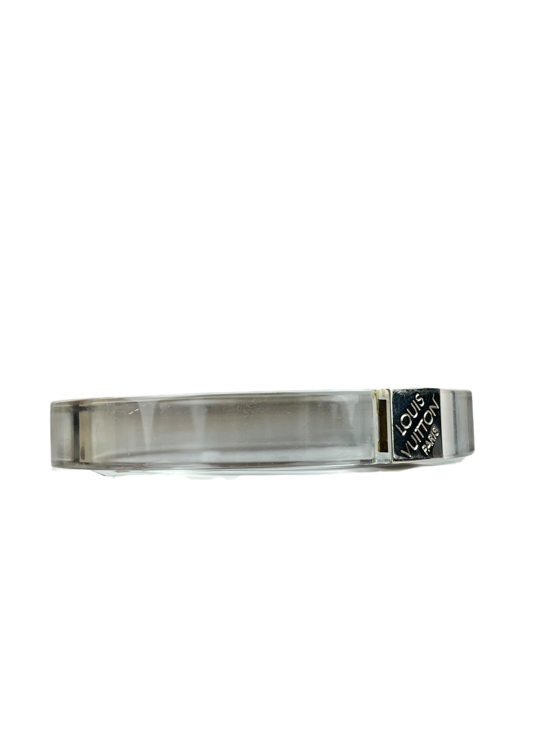 Louis Vuitton Transparent Night Clubber Cuff Bangle Bracelet