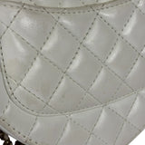 Chanel CC In Love White Quilted Leather Heart Bag 2022
