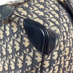Christian Dior Vintage Navy Blue Trotter Boston Bag