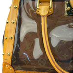 Louis Vuitton Vintage Brown Leather/PVC Monogram Ambre Tote