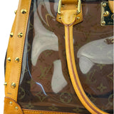 Louis Vuitton Vintage Brown Leather/PVC Monogram Ambre Tote