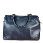 Tory Burch Saffiano Leather Navy Boston Bag
