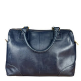 Tory Burch Saffiano Leather Navy Boston Bag