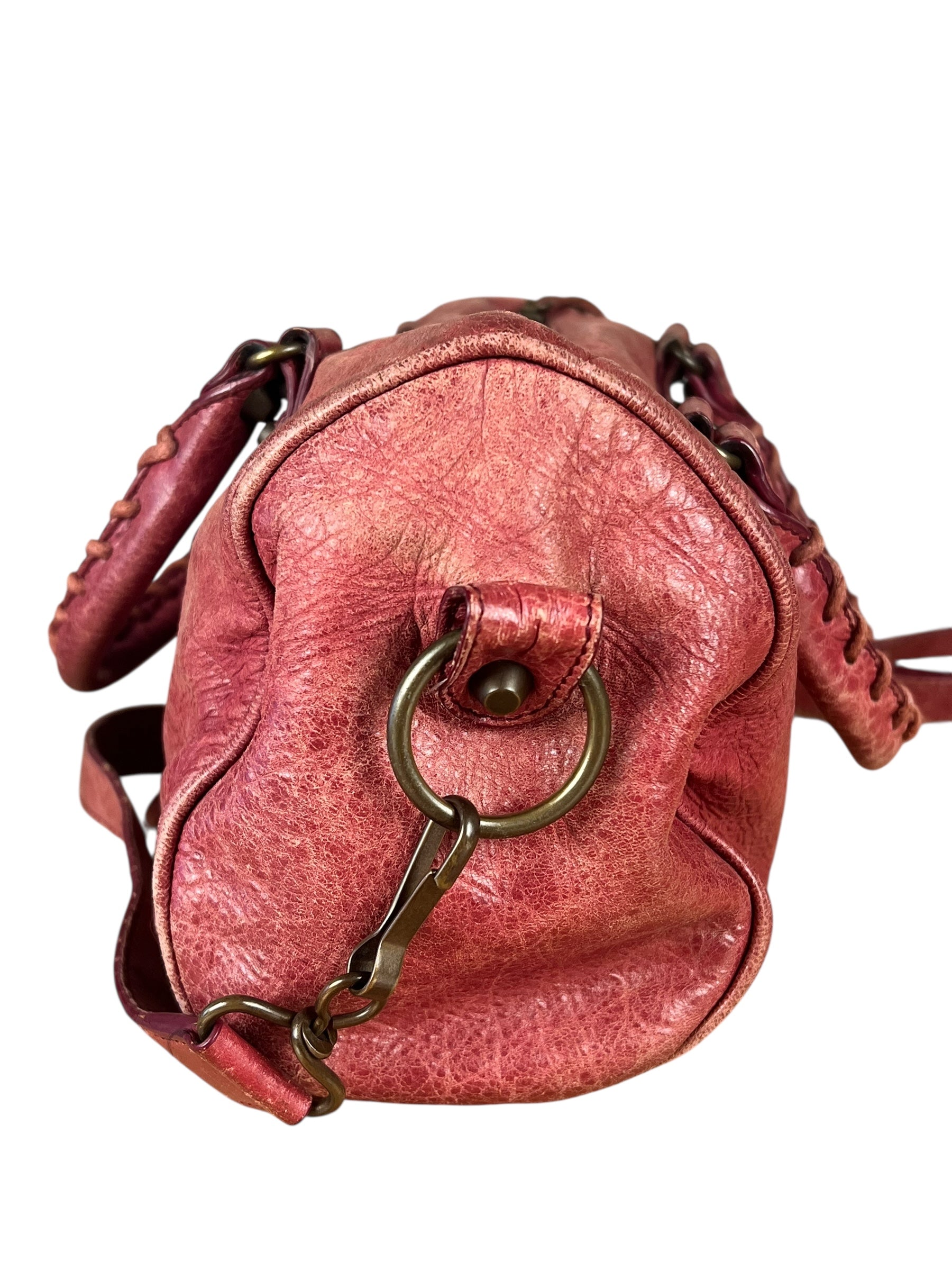 Balenciaga Mini Classic Leather City Bag Red