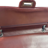 Chanel Burgundy Quilted Patent Leather 2.55 Reissue 227 Large Double Flap Bag 2011