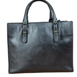 Balenciaga Black Leather papier A4 Tote Bag