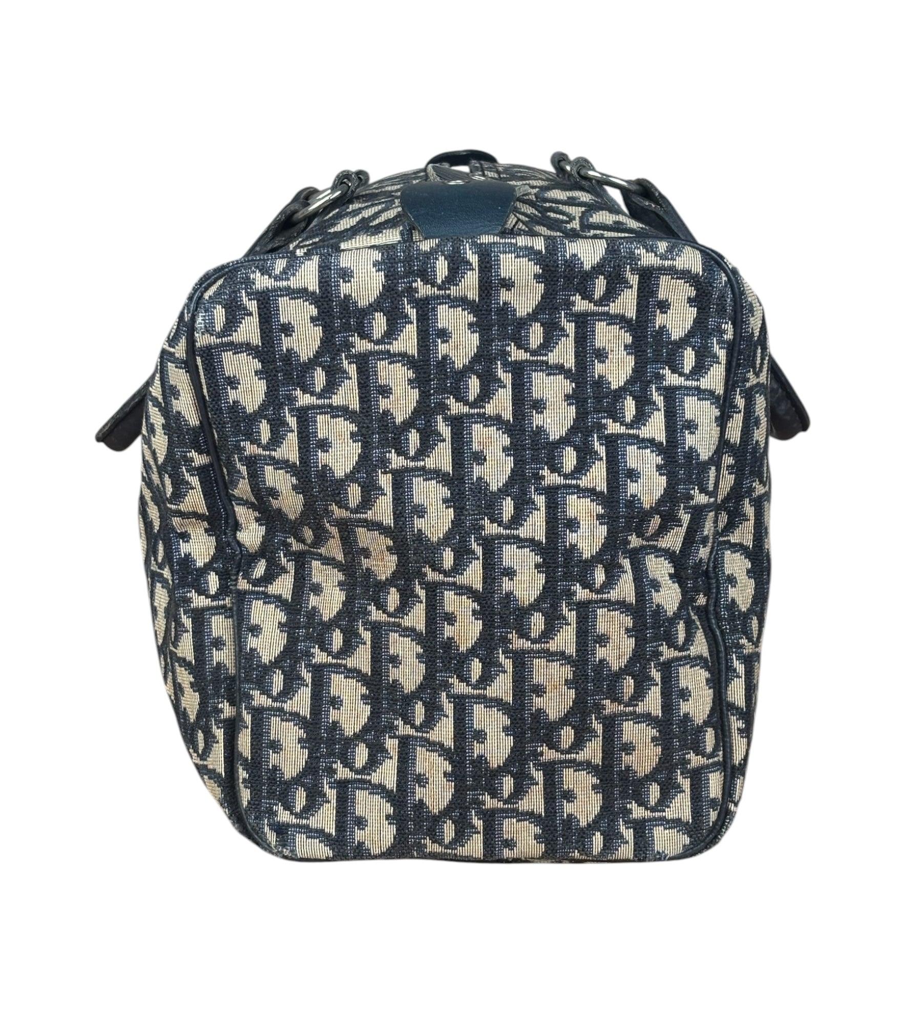 Christian Dior Vintage Navy Trotter Boston Bag