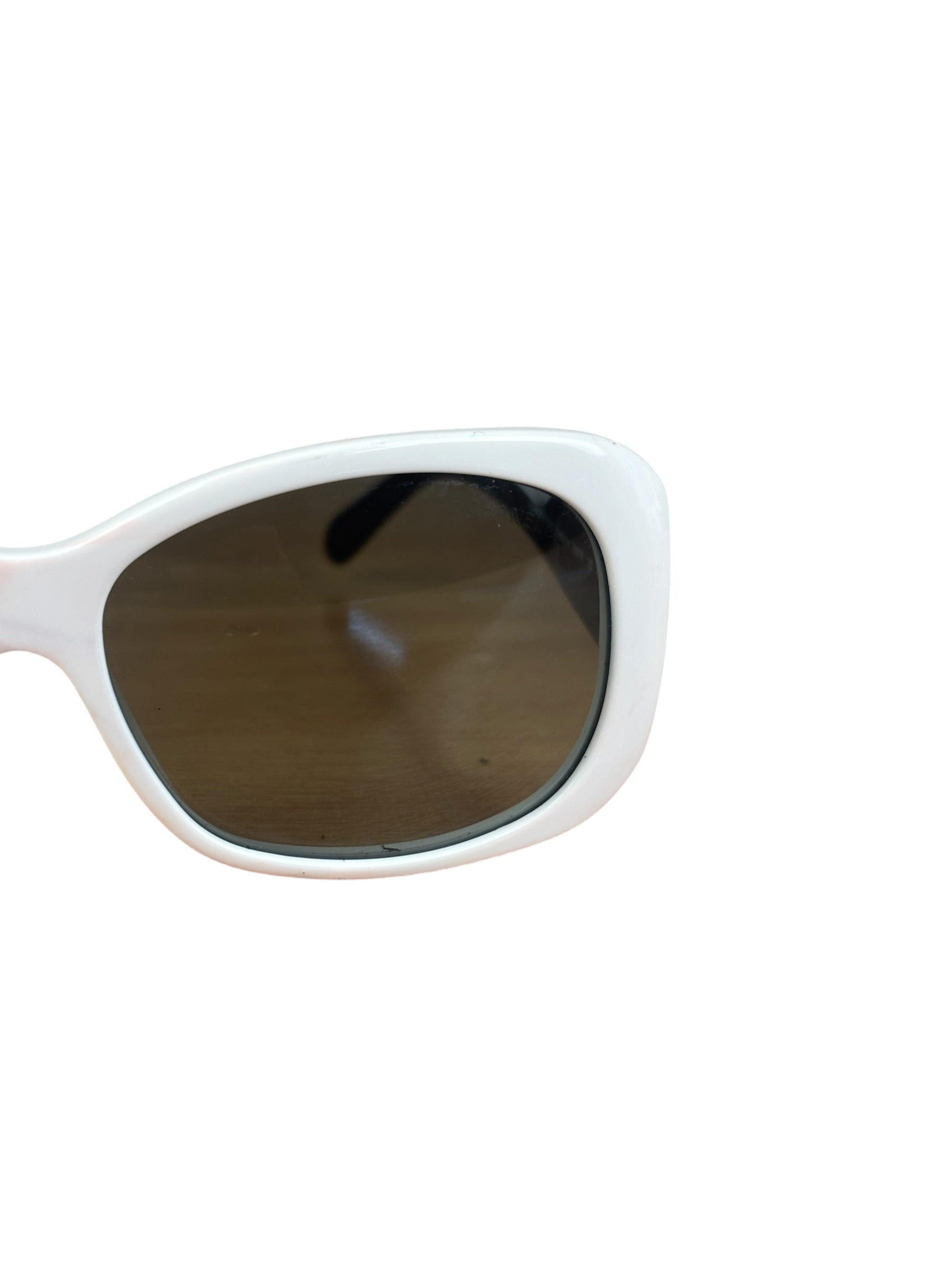 Chanel Vintage Black/White No. 5 Sunglasses