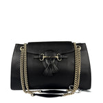 Gucci Black Leather Large Emily Shoulder Bag
