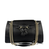 Gucci Black Leather Large Emily Shoulder Bag