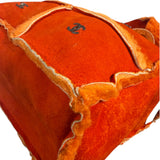 Chanel Orange Suede Shearling Patchwork Shoulder Bag 2001