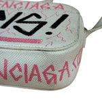 Balenciaga Graffiti Leather Camera Crossbody Bag