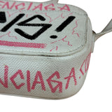 Balenciaga Graffiti Leather Camera Crossbody Bag