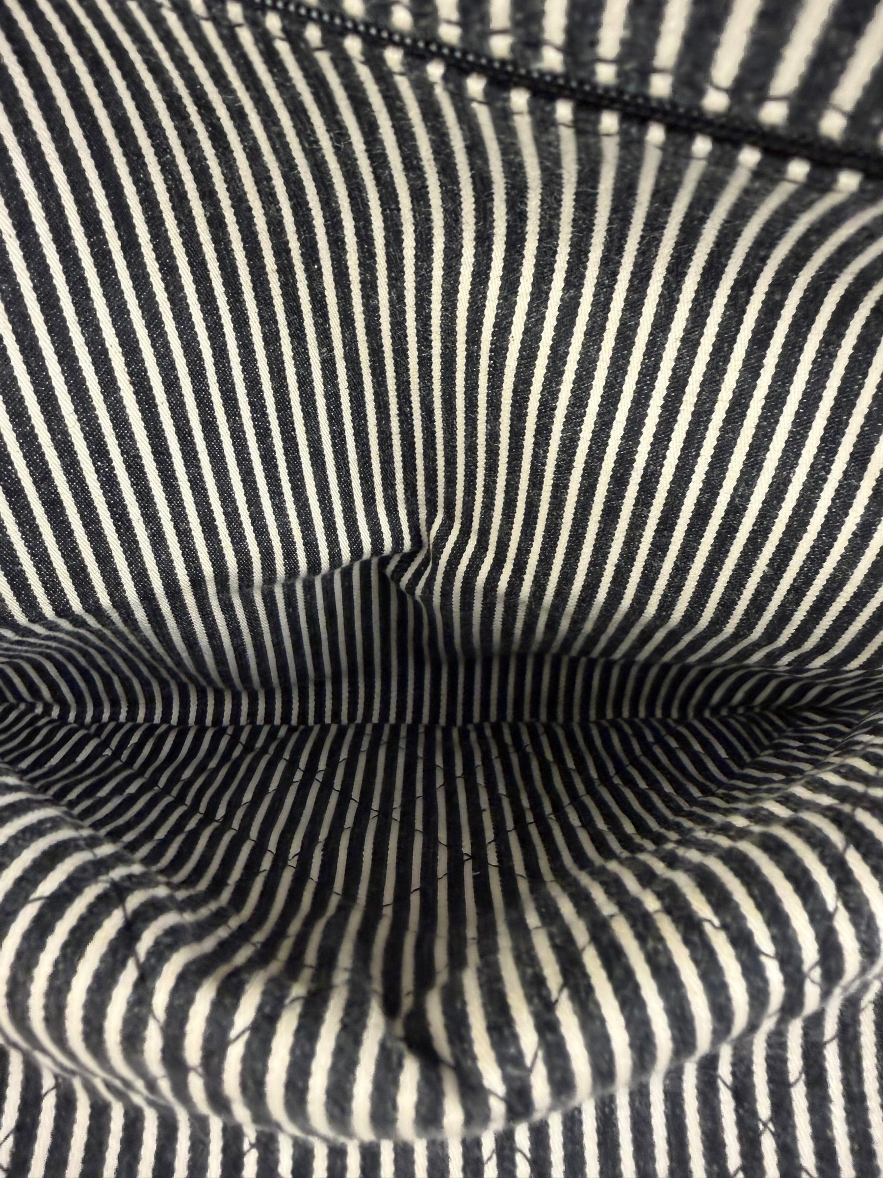Chanel Black/White Sequin Stripped Medium Double Flap Shoulder Bag